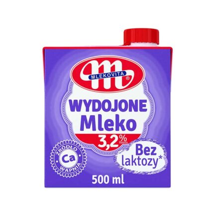 Молоко без лактози, 3,2%, "Млековіта", 500мл