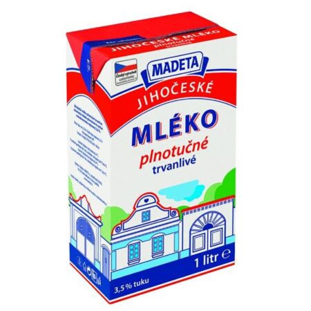 Молоко чеського виробника Madeta, 3,5%, 1л