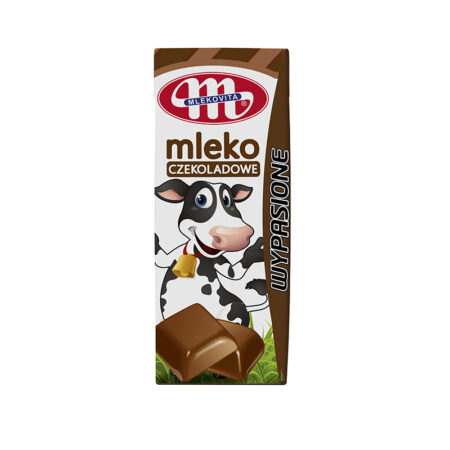 Молоко зі смаком шоколаду, ТМ "Mlekovita", 200 мл