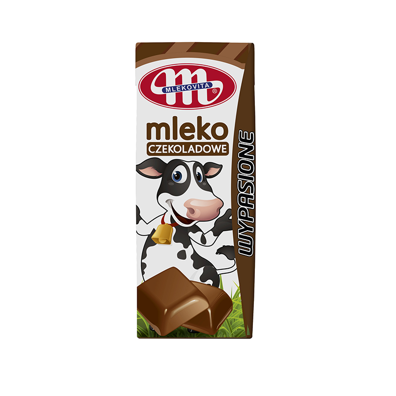 Молоко зі смаком шоколаду, ТМ "Mlekovita", 200 мл