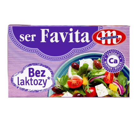 Сир фета "Фавіта" без лактози, ТМ "Mlekovita", 270 г