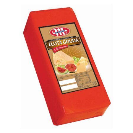 Сир Гауда Золота, крупнопориста, ТМ "Млековіта", брус 3,2кг