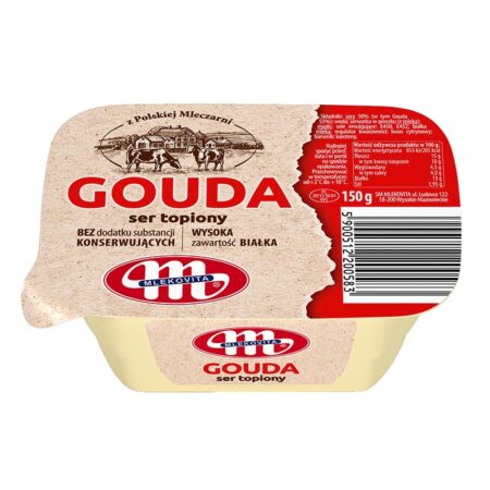 Сир плавлений намазка Гауда, ТМ "Mlekovita", 150г