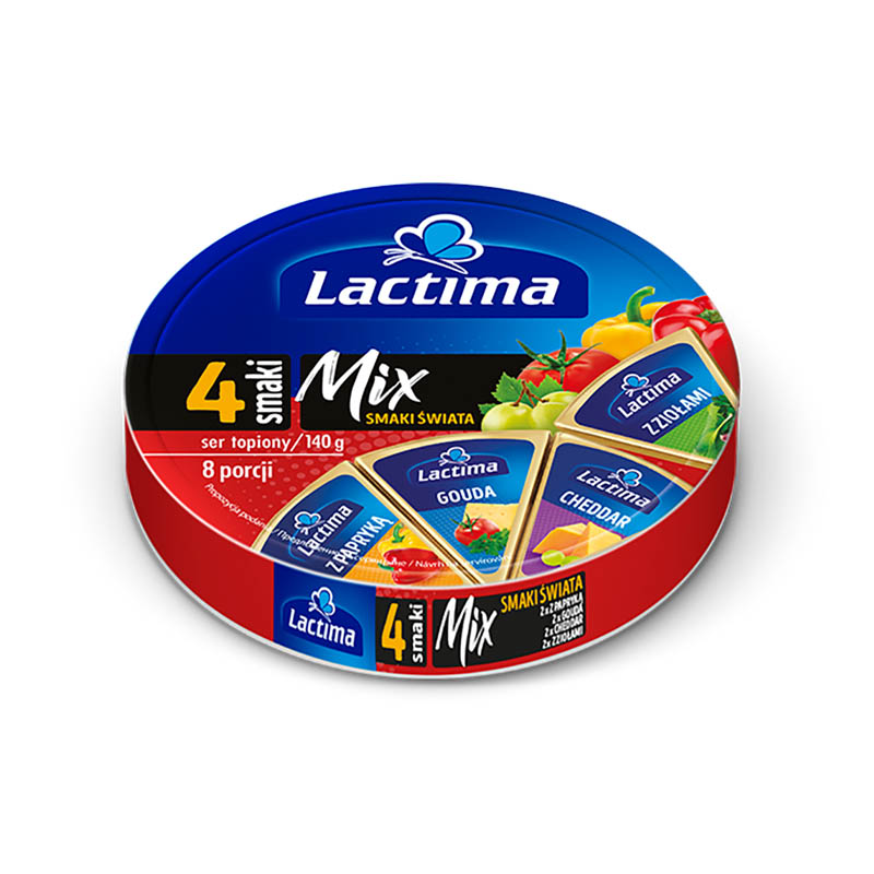 Сир порційний "Смаки світу", ТМ "Lactima", 140г