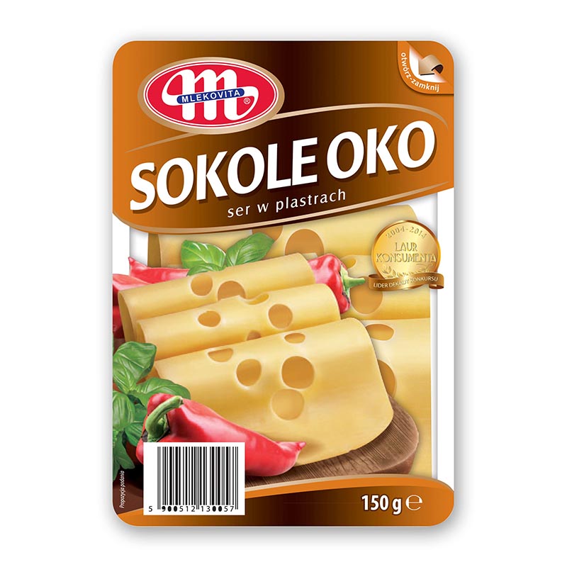 Нарізка сиру "Соколине око" ТМ "Млековіта" 150г