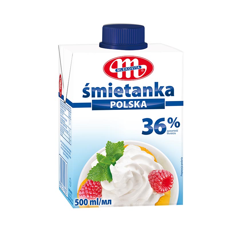 Вершки "Млековіта", 36% жирності, 500мл