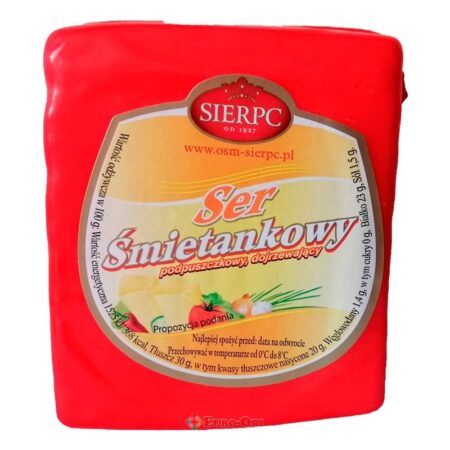 Сир "Вершковий" (Сметанковий) ТМ SIERPC півбрус 500 г